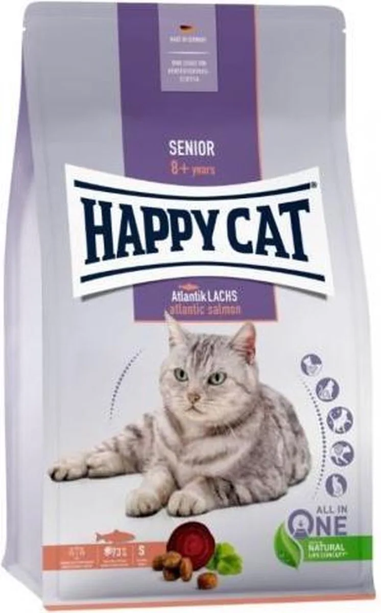Indoor Kattenvoer - Zalm - 4 kg de Happy Cat – photo produit