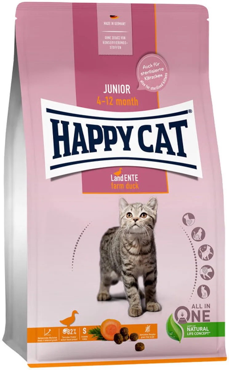 Junior Kattenvoer - Eend - 1,3 kg de Happy Cat – photo produit