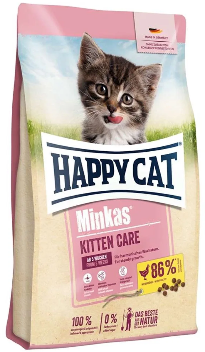 Nourriture pour Chats Minkas Kitten 10 KG de Happy Cat – photo produit