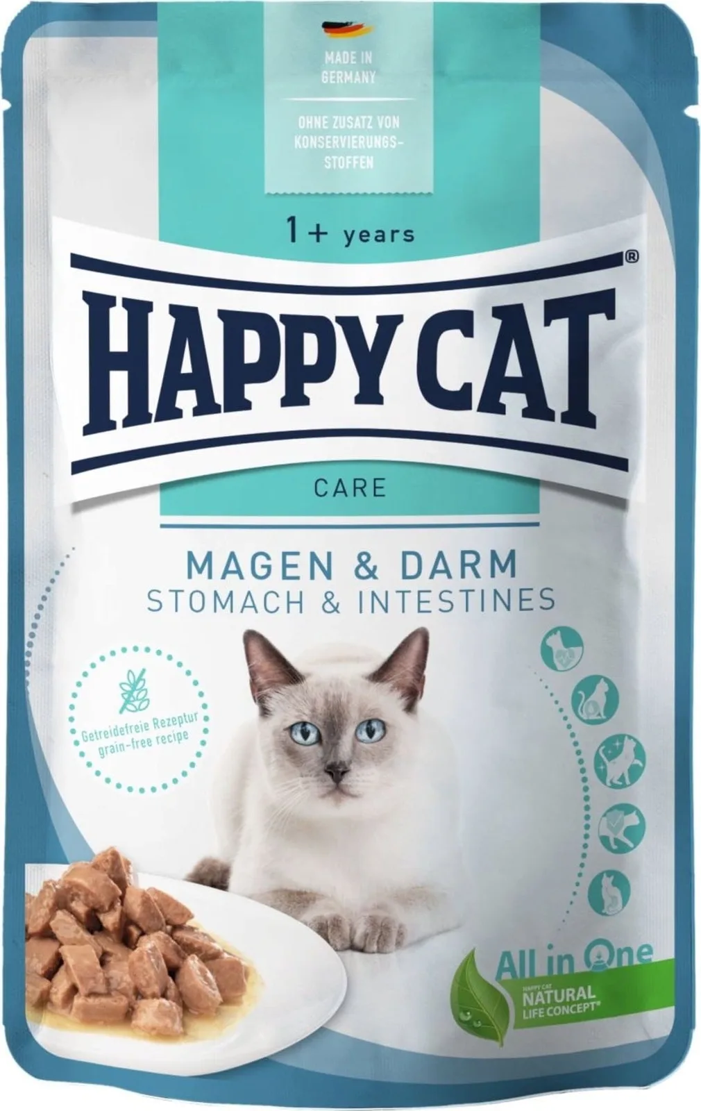 Meat in Sauce Magen und Darm Frischebeutel - 85 g von Happy Cat – Produktfoto