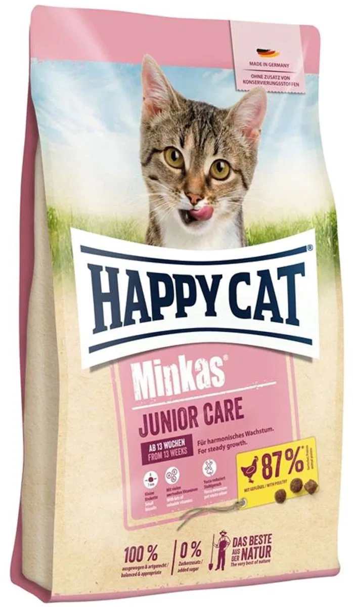 Minkas Junior Care Gevogelte - 10 kg von Happy Cat – Produktfoto