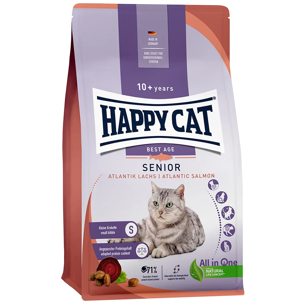 Senior Atlantische Zalm Kattenvoer by Happy Cat – product photo