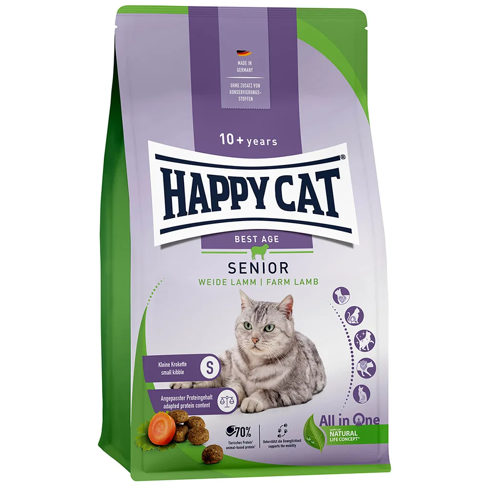 Senior Weide-Lam Kattenvoer van Happy Cat – productfoto