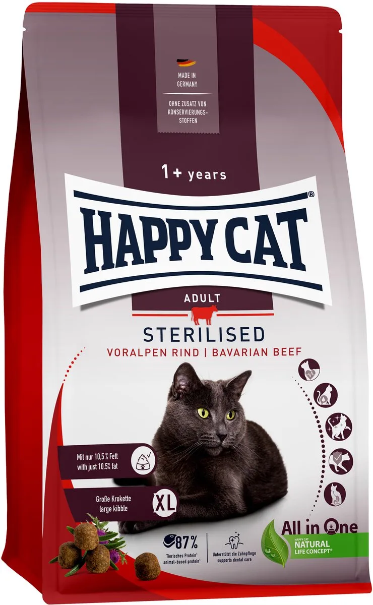 Sterilised Kattenvoer - Rund - 10 kg von Happy Cat – Produktfoto