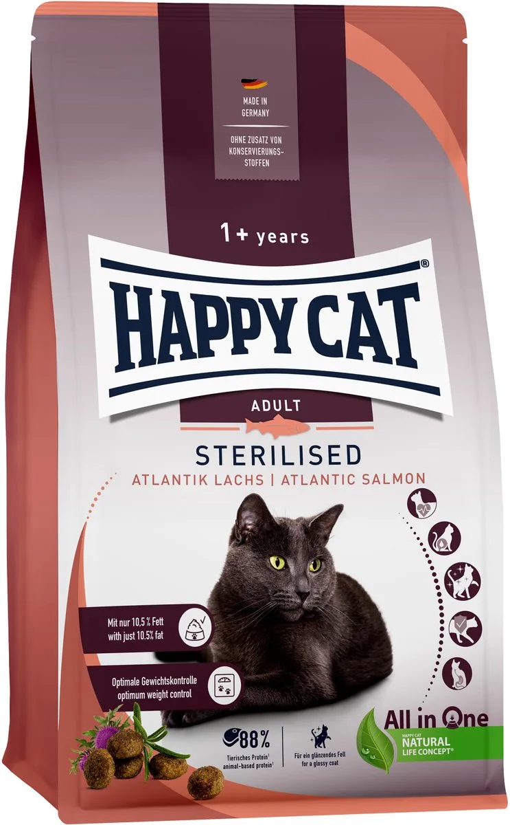 Sterilised Kattenvoer - Zalm - 4 kg by Happy Cat – product photo