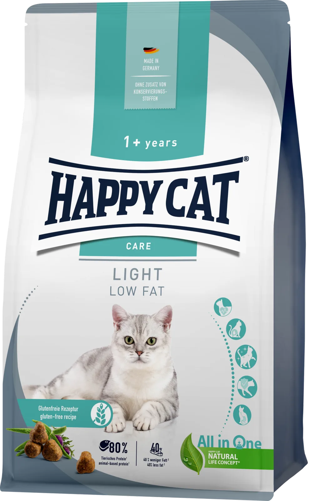 Trockenfutter Care Light - 300 g fra Happy Cat – produktbillede