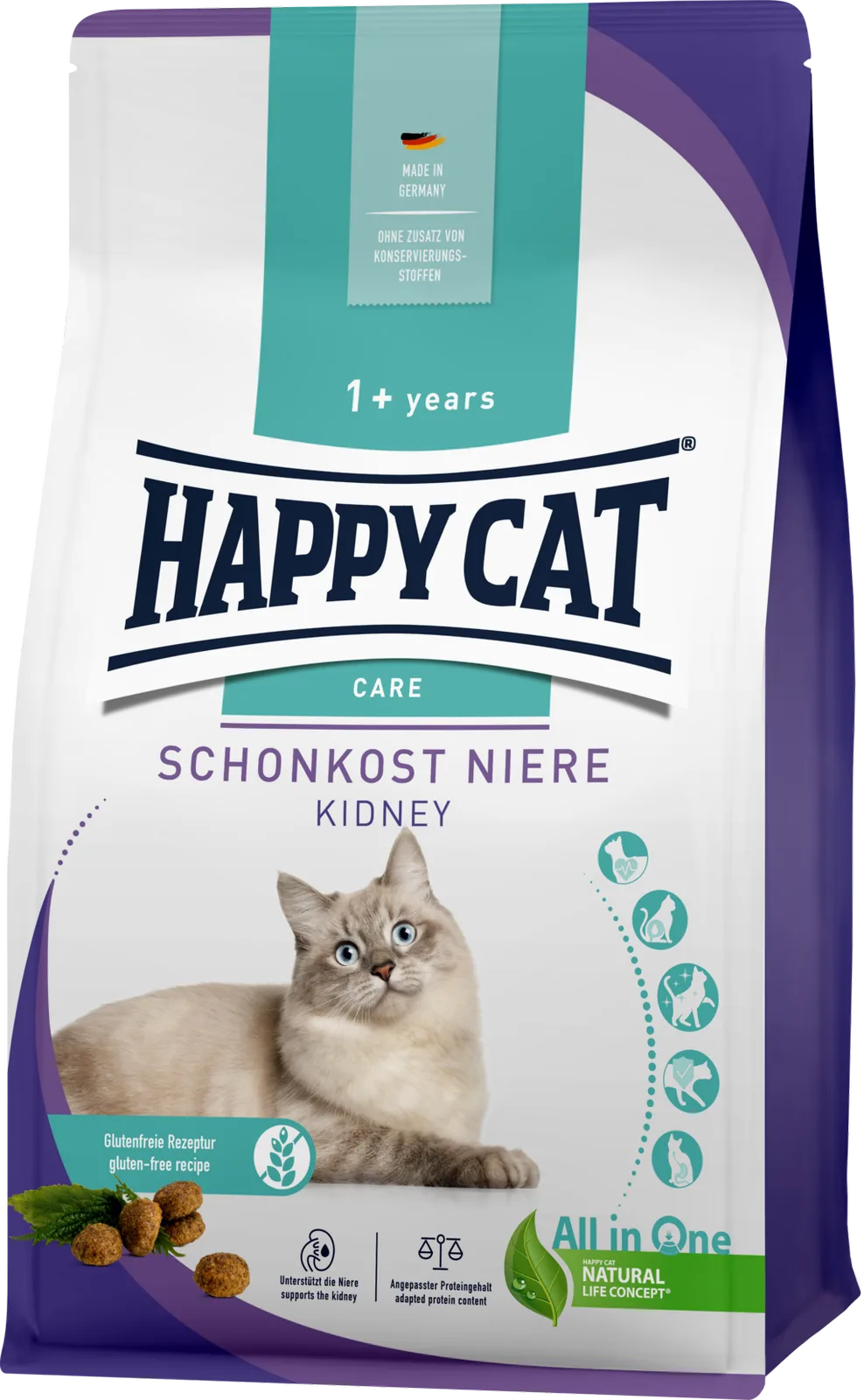 Trockenfutter Care Schonkost Niere - 1,3 kg från Happy Cat – produktbild