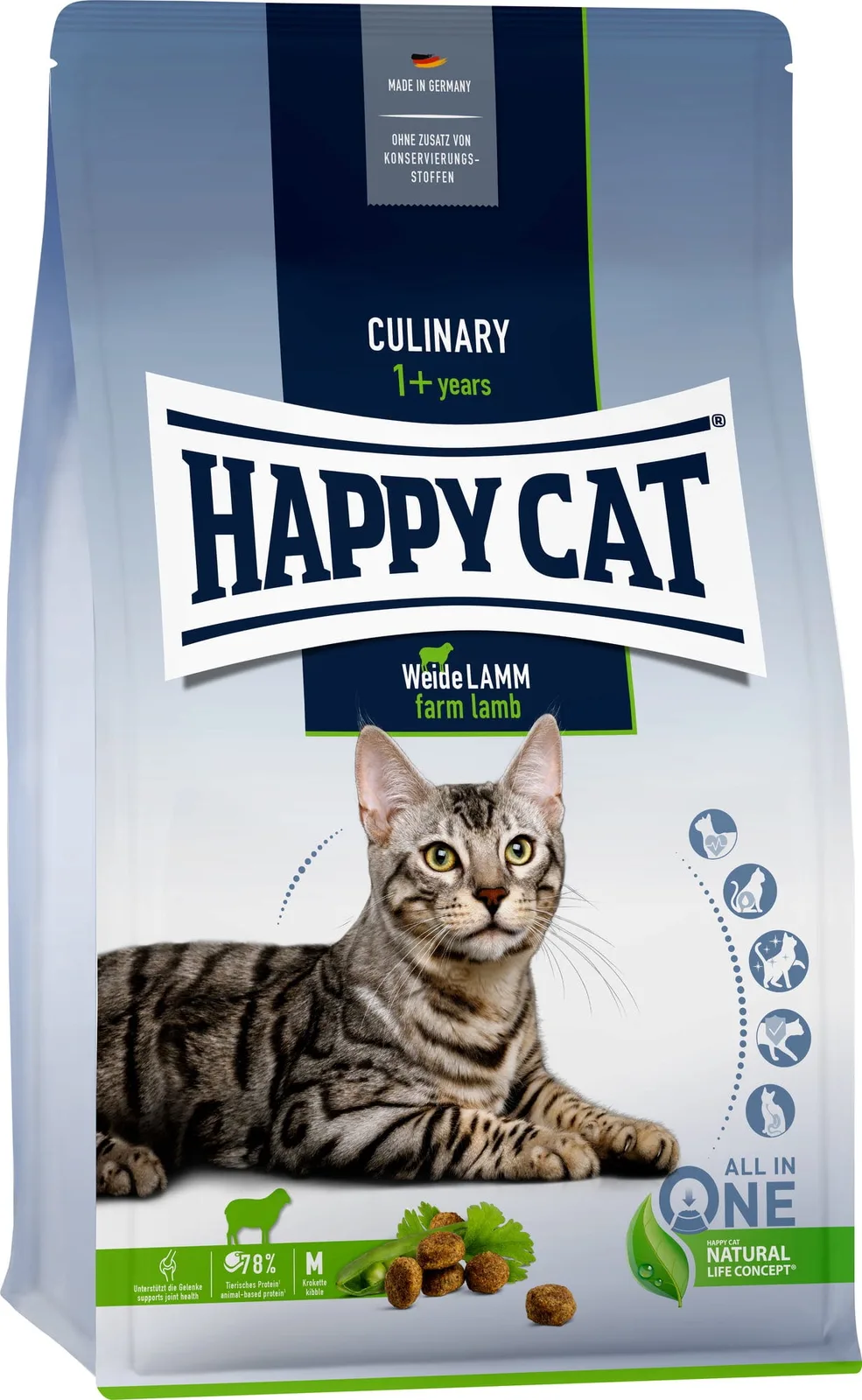 Trockenfutter Weide Lamm - 1,3 kg by Happy Cat – product photo