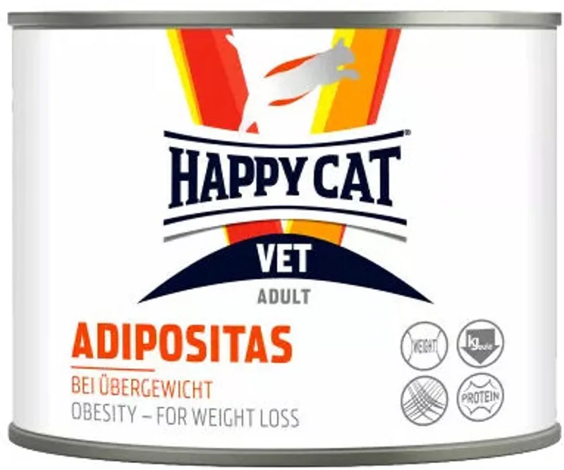 VET Adipositas - Natvoer - 6 x 200 g by Happy Cat – product photo