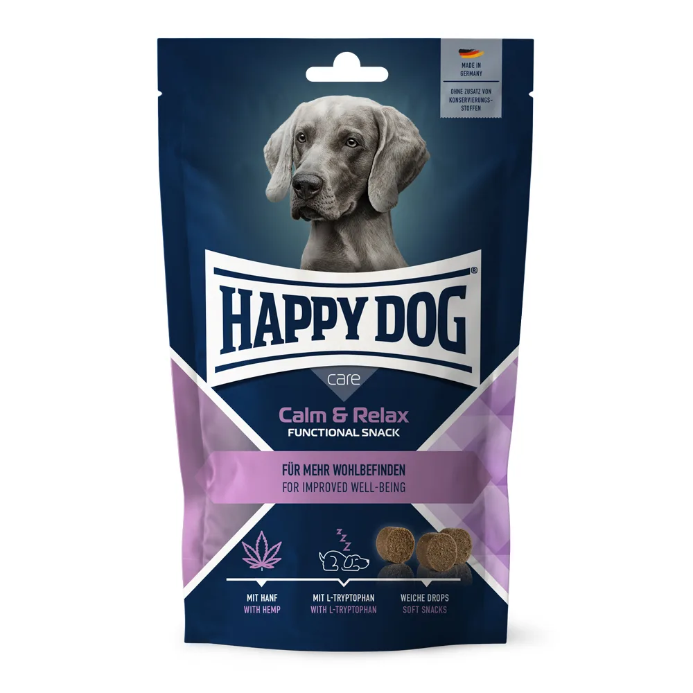 100g Calm & Relax met Eend Happy Dog Care Snack hondensnacks by Happy Dog – product photo