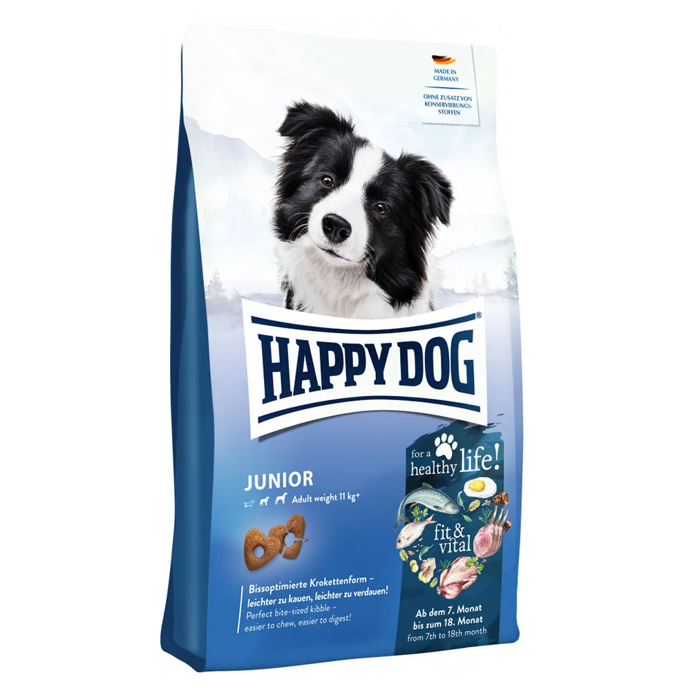 10kg Supreme Fit & Vital Junior Happy Dog Hondenvoer van Happy Dog – productfoto