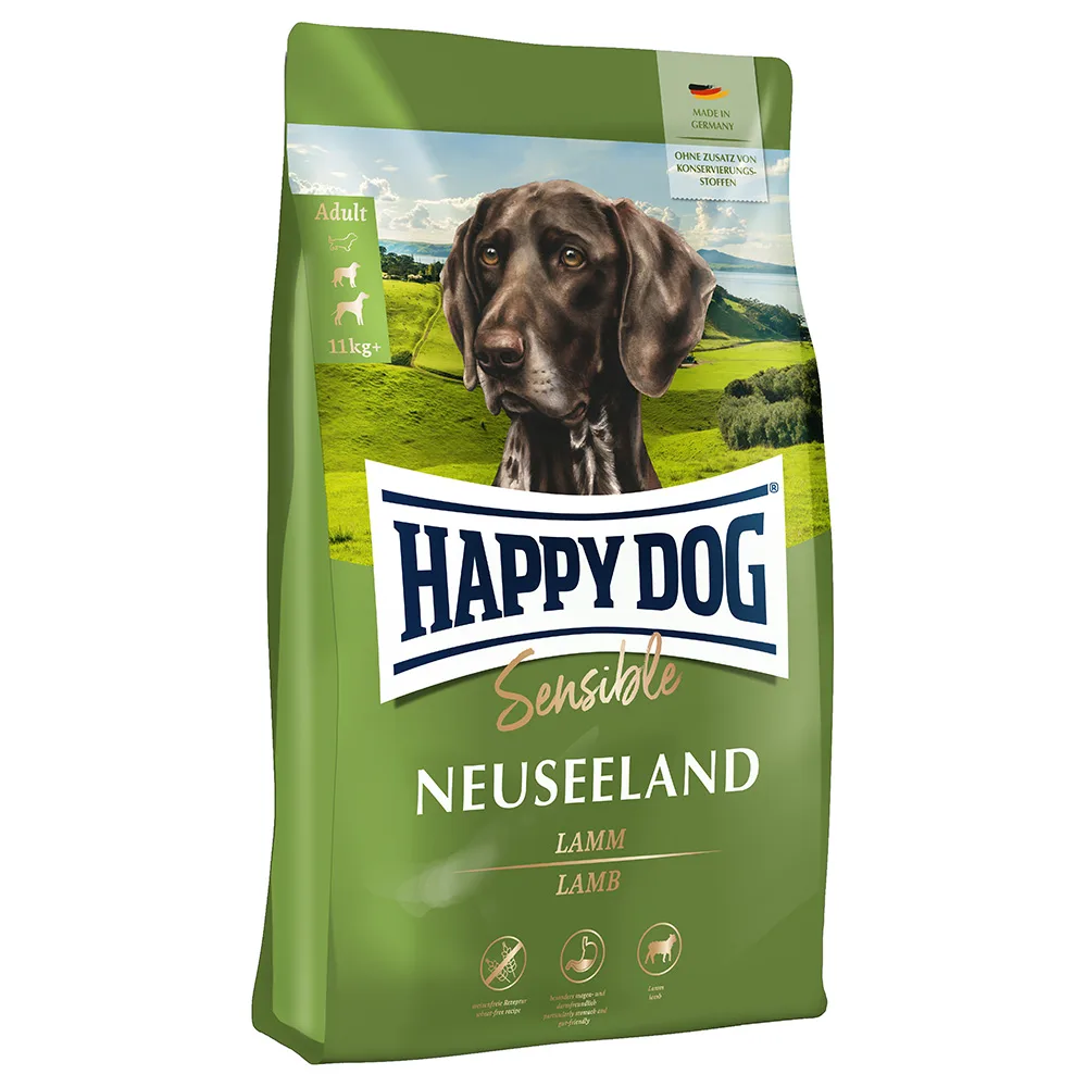 12,5kg Nieuw Zeeland Lam & Groenlip Mossel Happy Dog Supreme Sensible Hondenvoer de Happy Dog – photo produit
