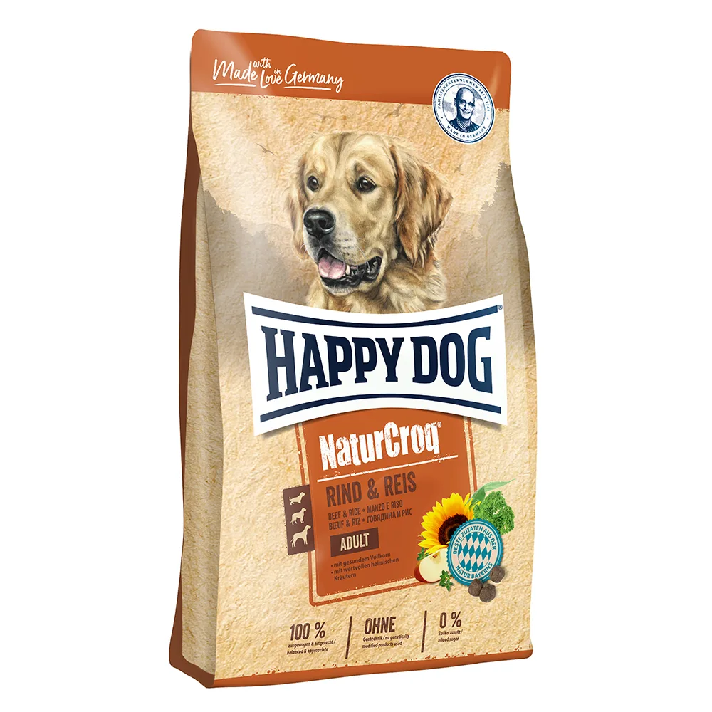 15kg Rund & Rijst Happy Dog NaturCroq Hondenvoer by Happy Dog – product photo