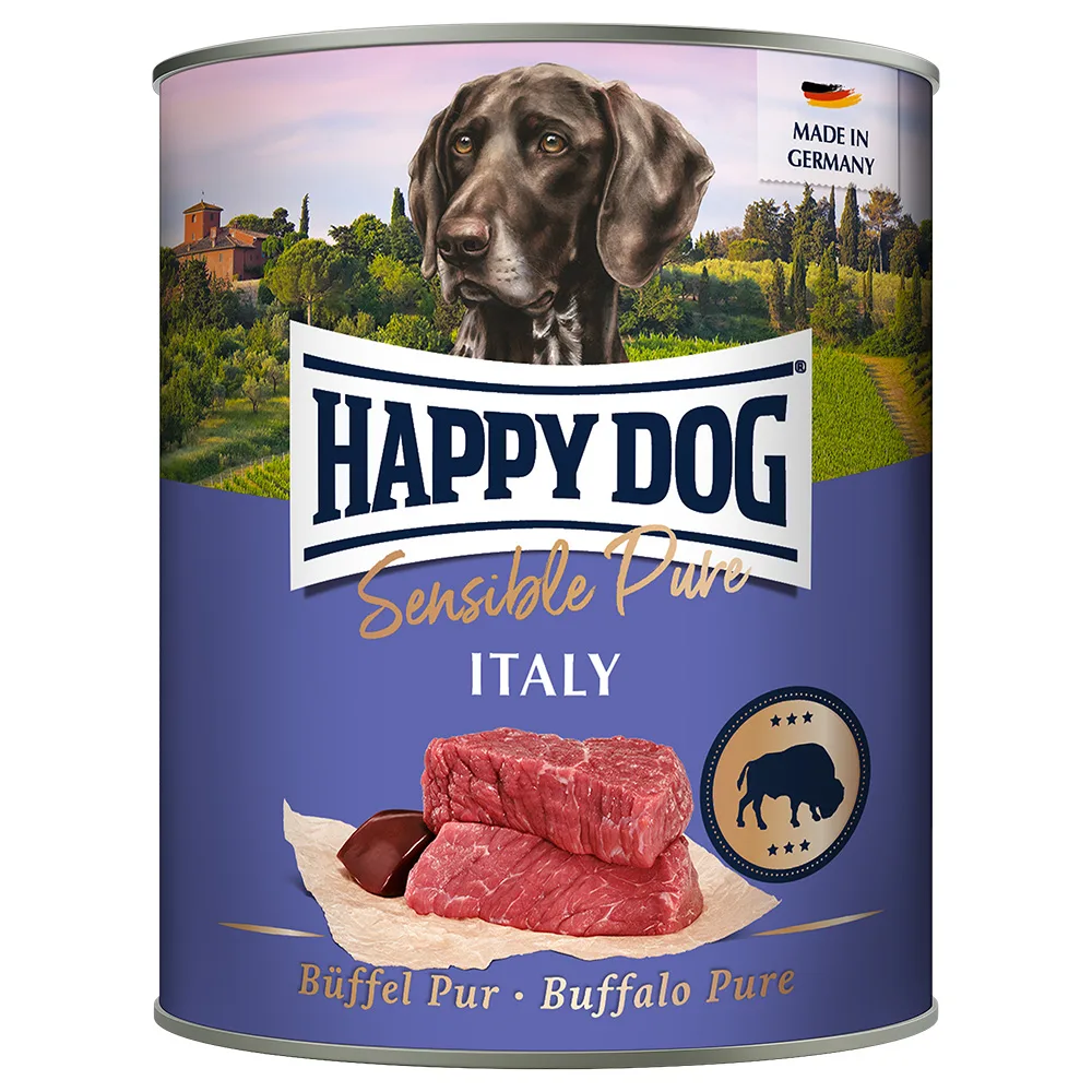 6x800g Puur Buffel Puur Happy Dog Hondenvoer by Happy Dog – product photo