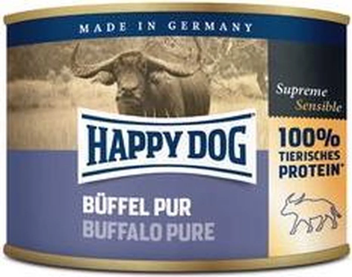 Buffel Pur - buffelvlees - 12x200g by Happy Dog – product photo