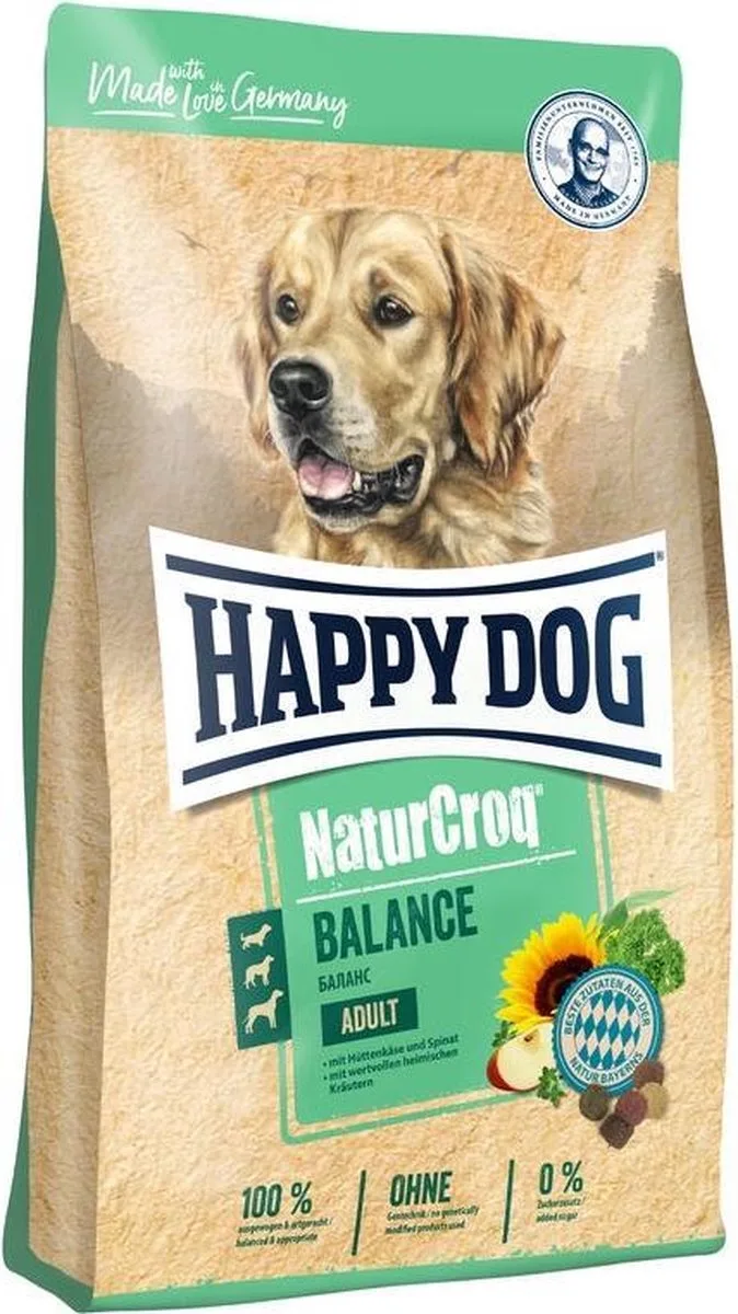 NaturCroq Balance - 4 kg Hondenvoer Droogvoer Hondenvoeding by Happy Dog – product photo