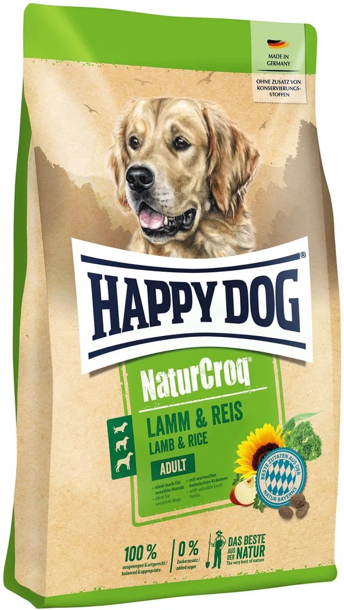 NaturCroq Lam en Rijst 11 kg de Happy Dog – photo produit