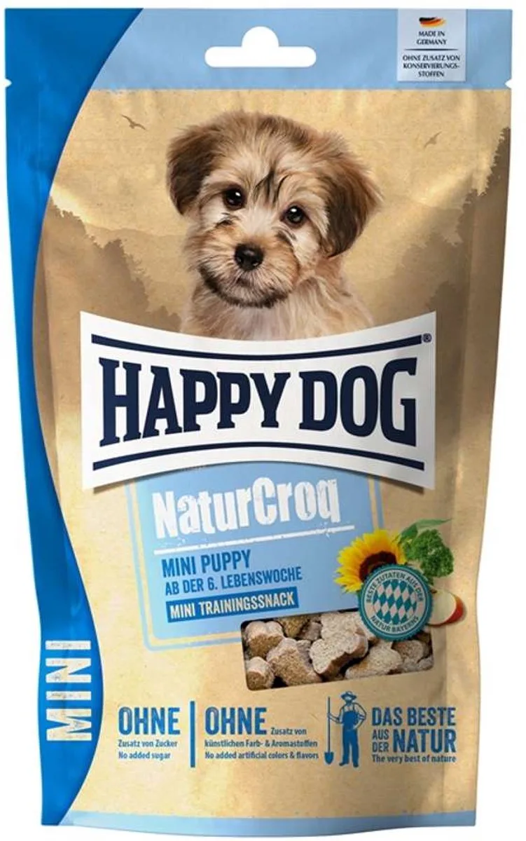NaturCroq Mini Puppy Snack 10x100g - Puppy de Happy Dog – photo produit