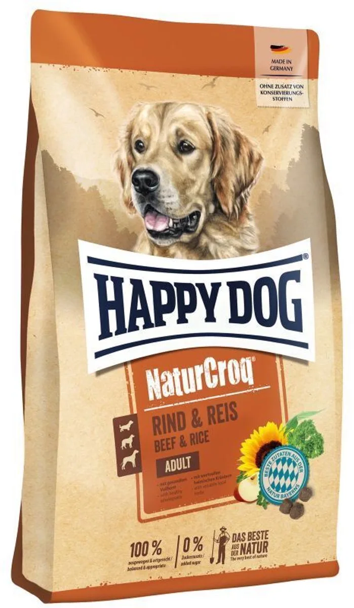 NaturCroq Rind & Reis (Rund en Rijst) - 11 kg van Happy Dog – productfoto