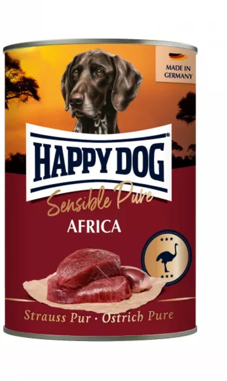 Sens Africa Strauß Pur - 400 g von Happy Dog – Produktfoto