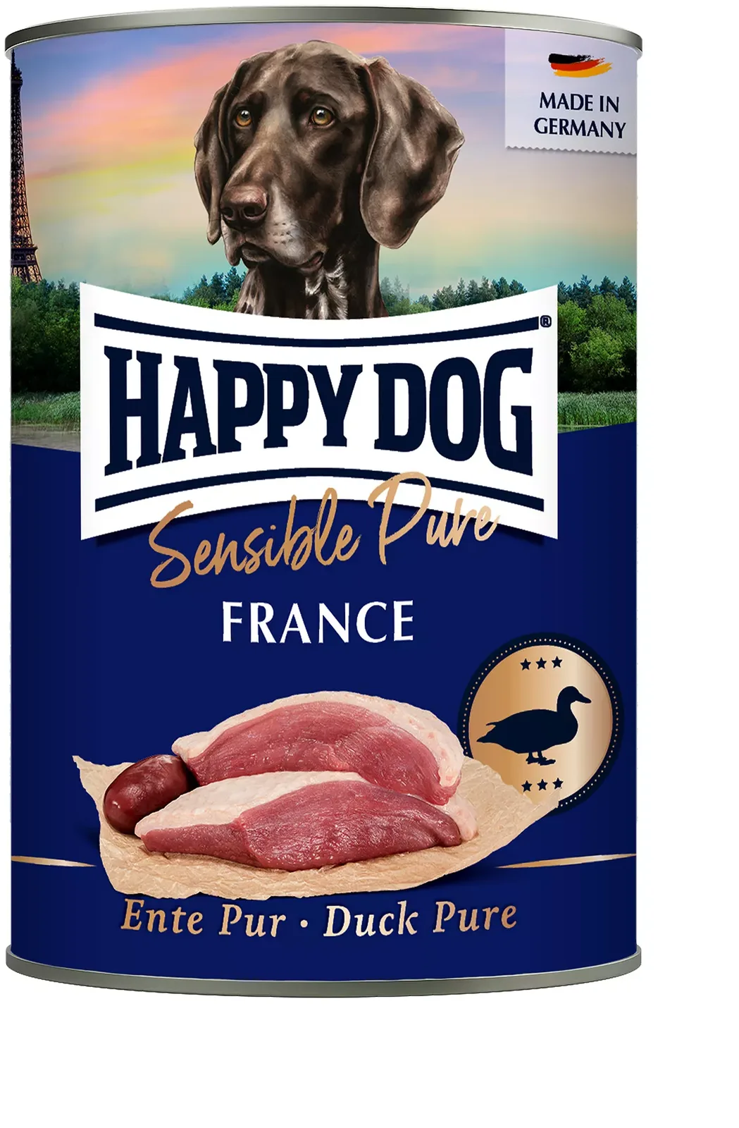 Sens France Ente pur - 400 g från Happy Dog – produktbild