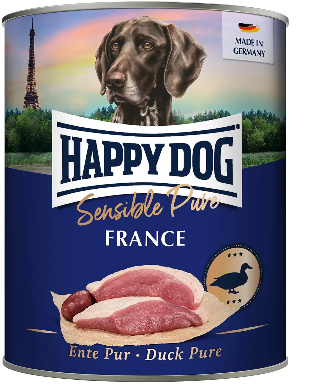 Sens France Ente pur - 800 g von Happy Dog – Produktfoto