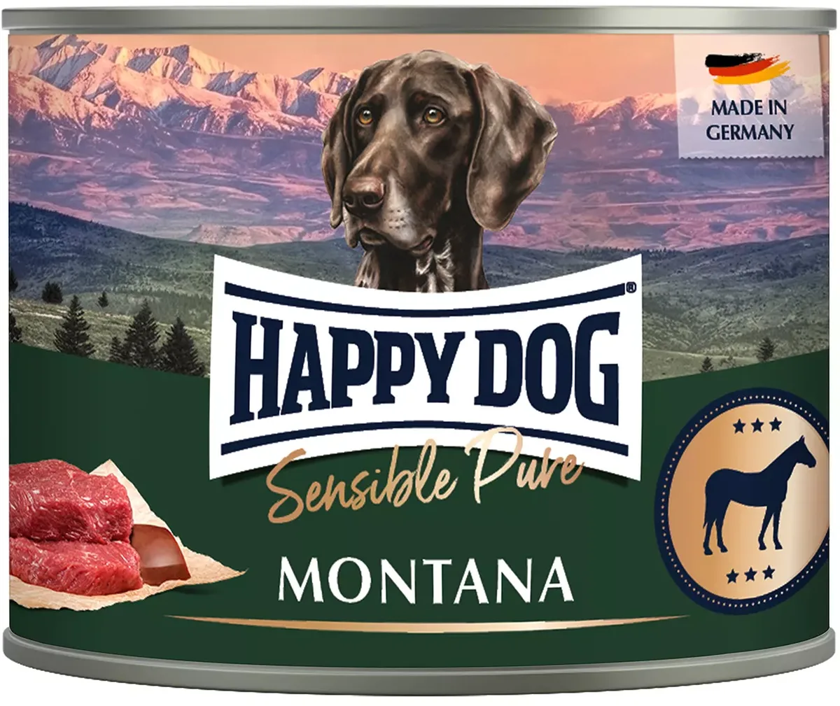 Sens Montana Pferd pur - 200 g från Happy Dog – produktbild