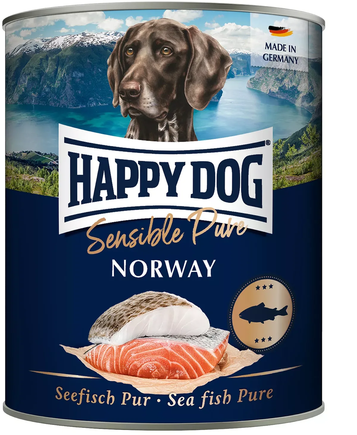 Sens Norway Seefisch pur - 800 g fra Happy Dog – produktbillede