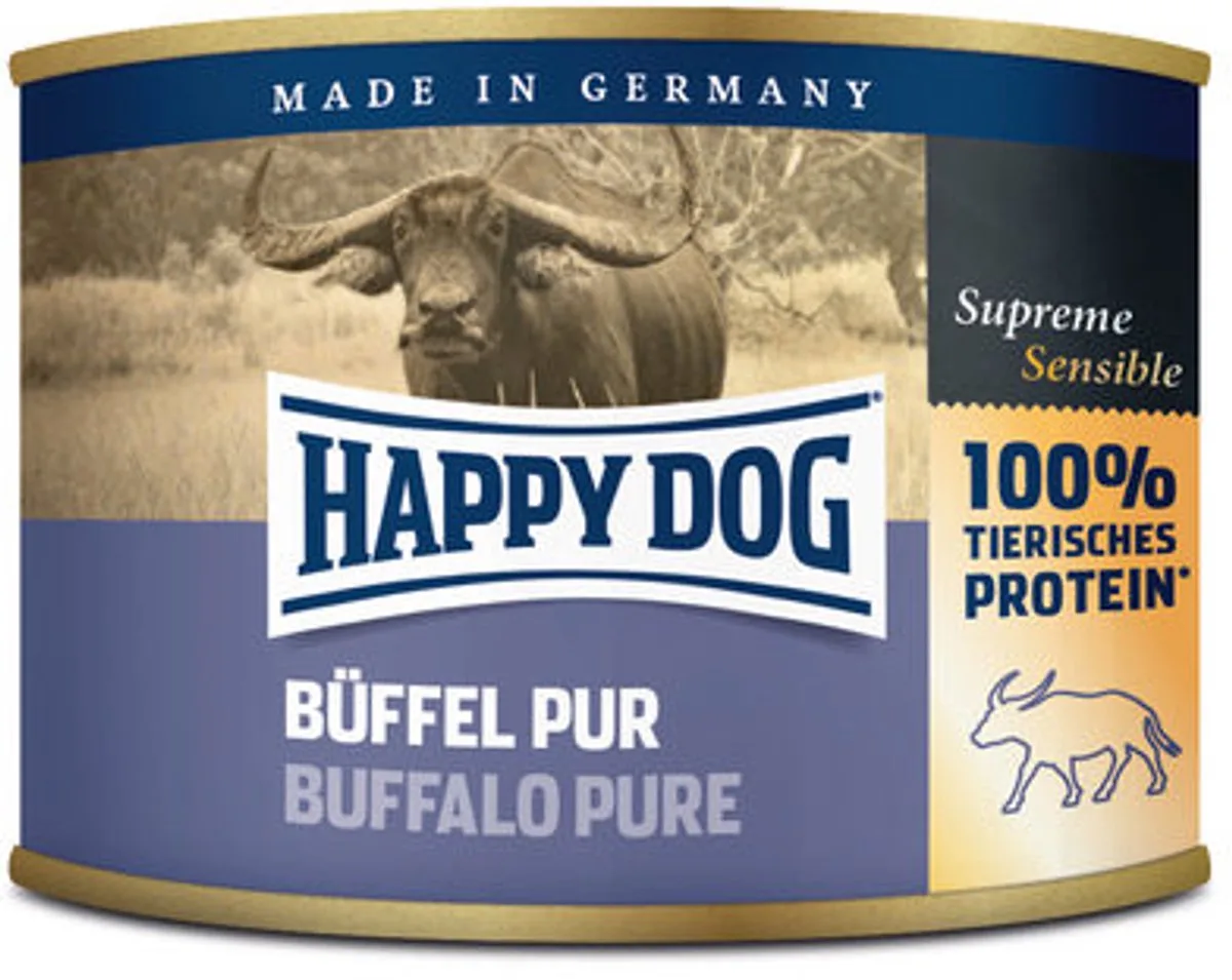Sensible Pure 6x200g - Buffalo fra Happy Dog – produktbillede