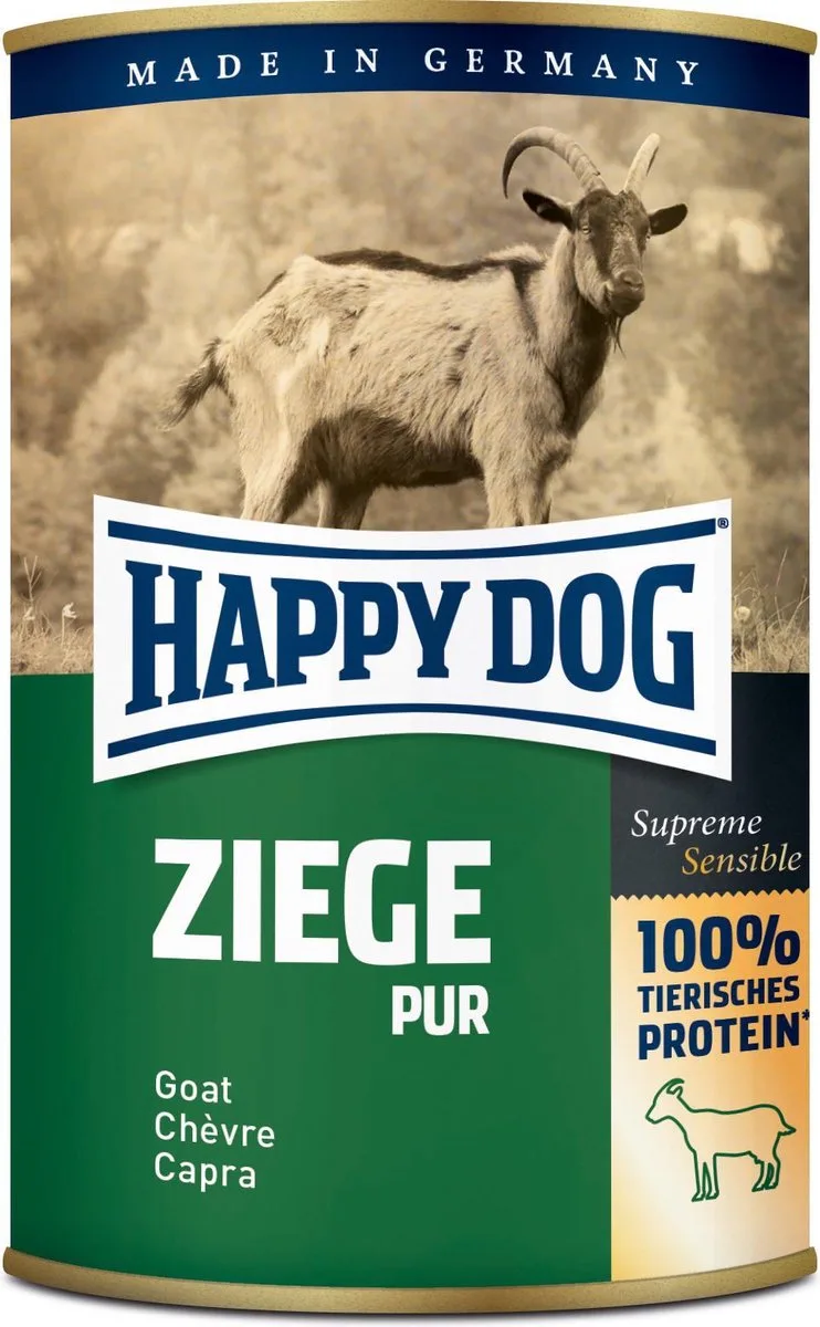 Sensible Pure 6x400g - Geit van Happy Dog – productfoto