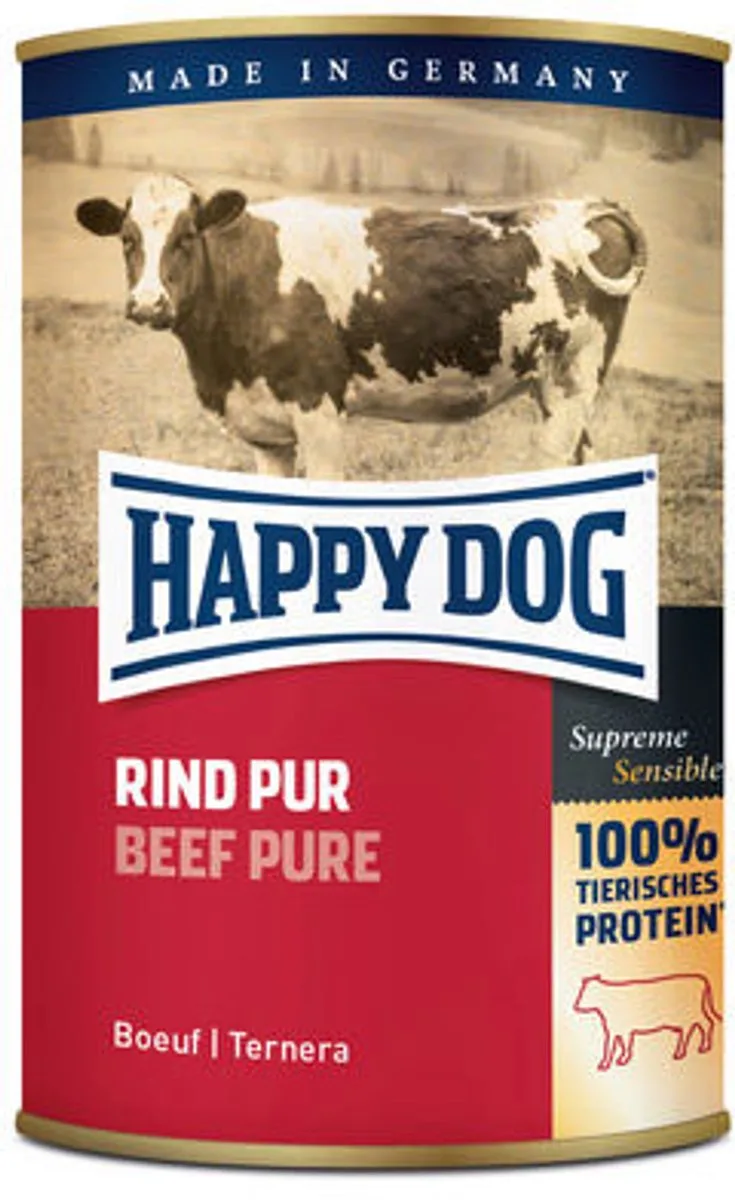 Sensible Pure 6x400g - Rundvlees van Happy Dog – productfoto