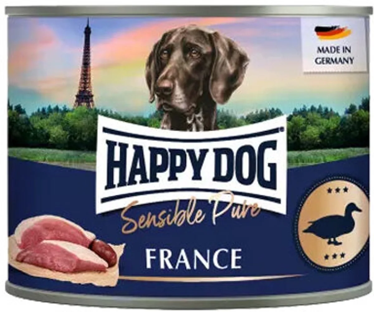 Sensible Pure France - Eend - 12 x 800 g by Happy Dog – product photo