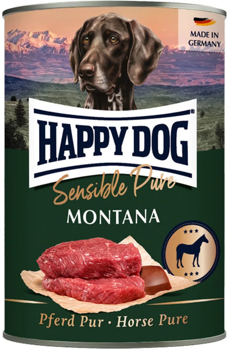 Sensible Pure Montana - Paard - 6 x 800 g van Happy Dog – productfoto