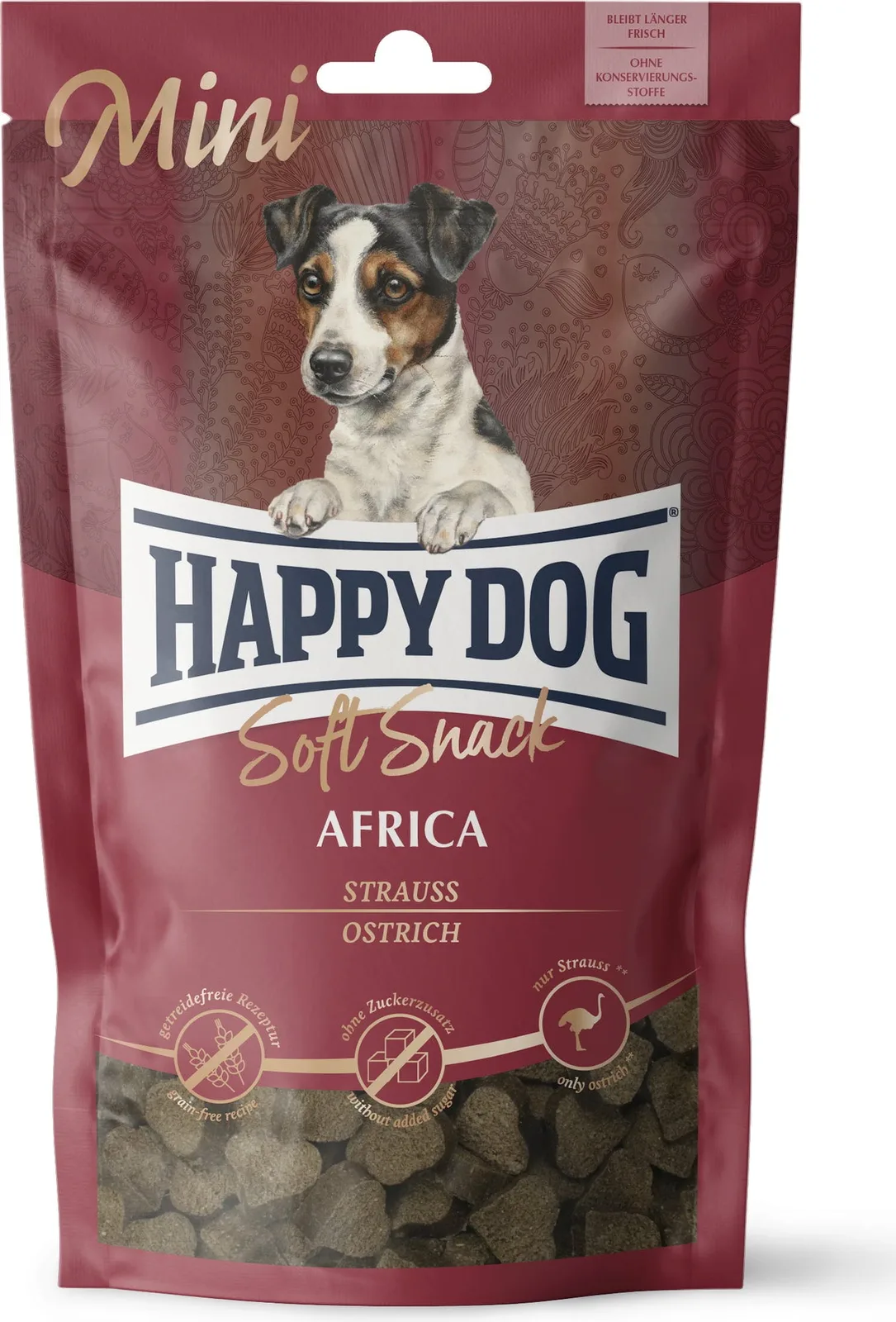 Soft Snack Mini Africa - 100 g fra Happy Dog – produktbillede