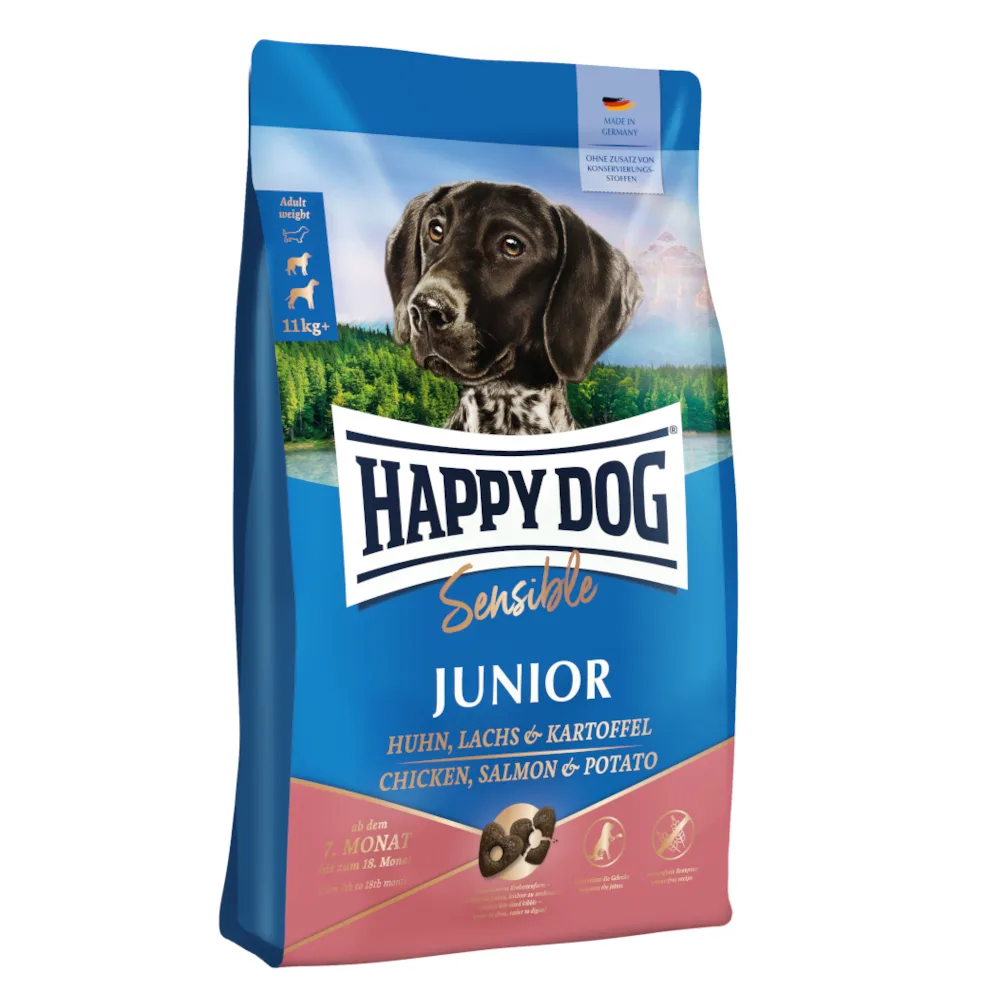 Supreme Sensible Junior Zalm & Aardappel Hondenvoer - 10 kg van Happy Dog – productfoto