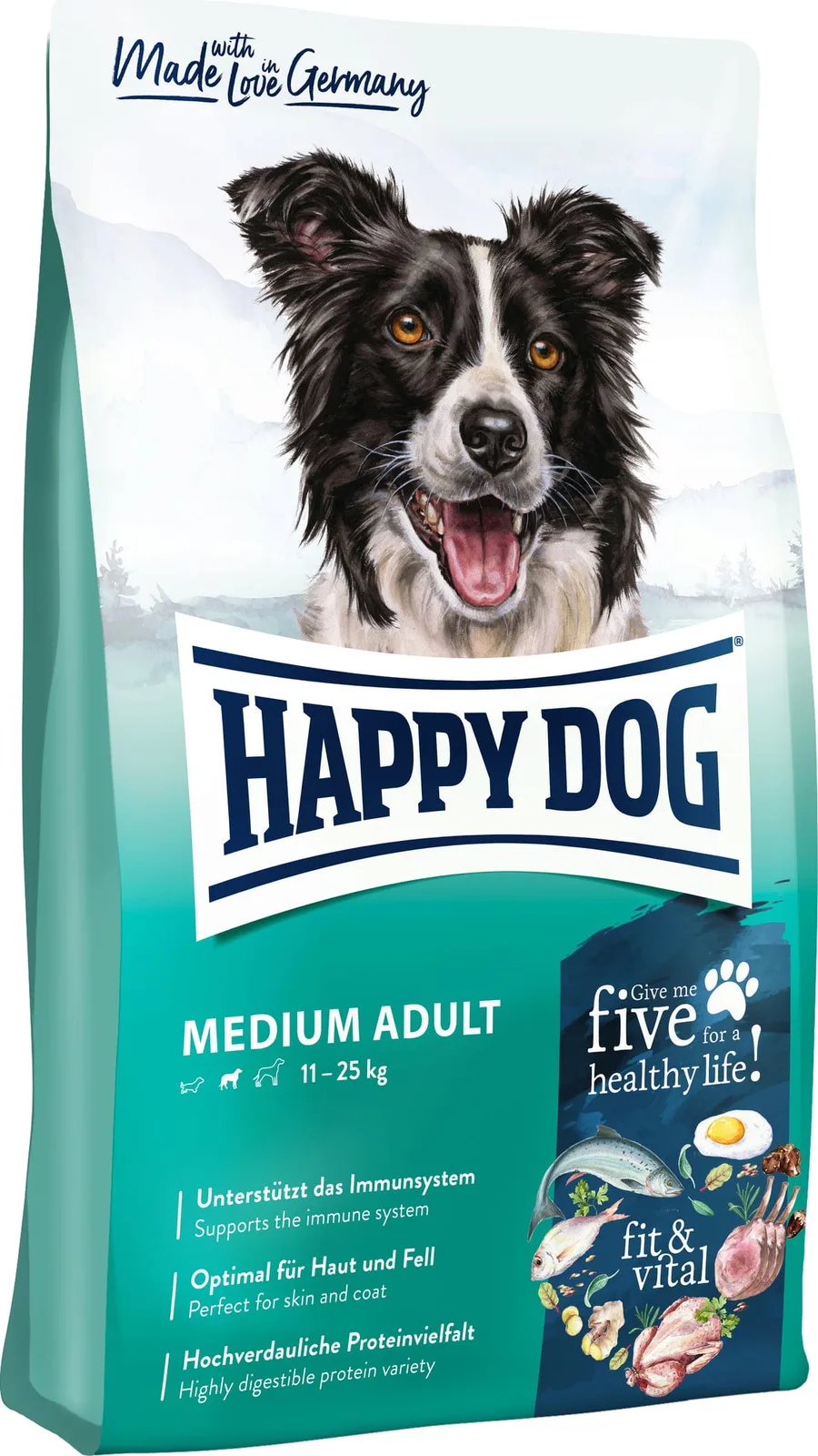 Trockenfutter Fit&Vital Adult Medium - 4 kg de Happy Dog – photo produit