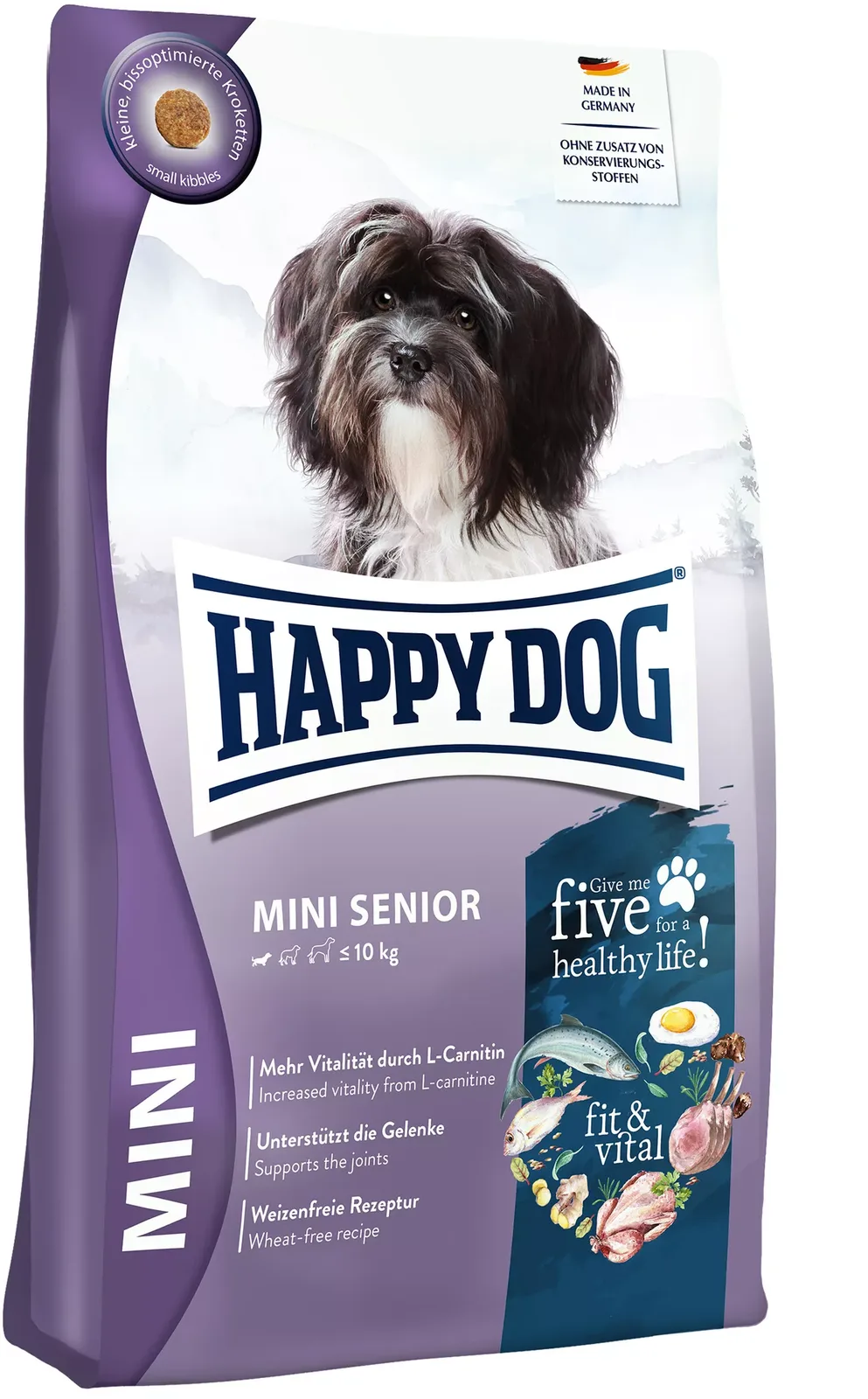Trockenfutter Fit&Vital Mini Senior - 800 g de Happy Dog – photo produit