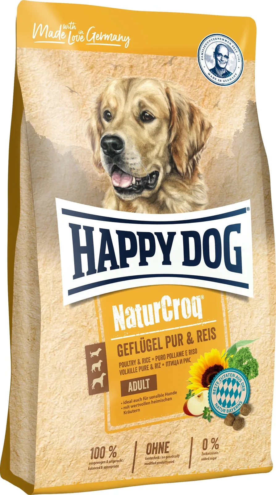 Trockenfutter NaturCroq Geflügel und Reis - 4 kg de Happy Dog – photo produit