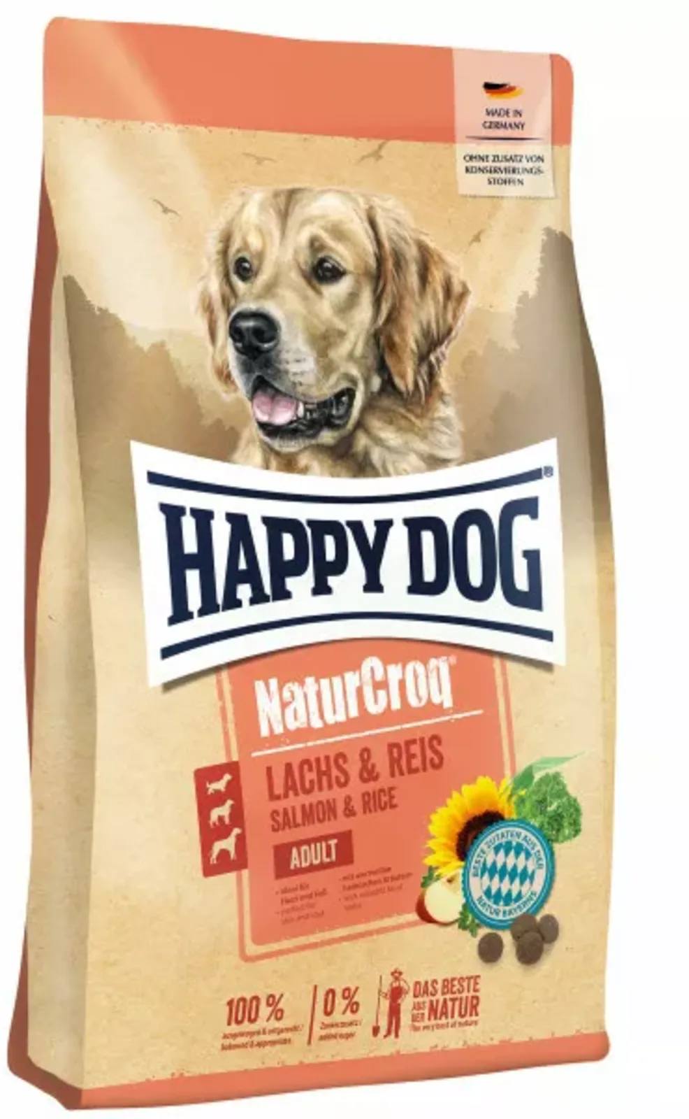Trockenfutter NaturCroq Lachs und Reis - 4 kg de Happy Dog – photo produit