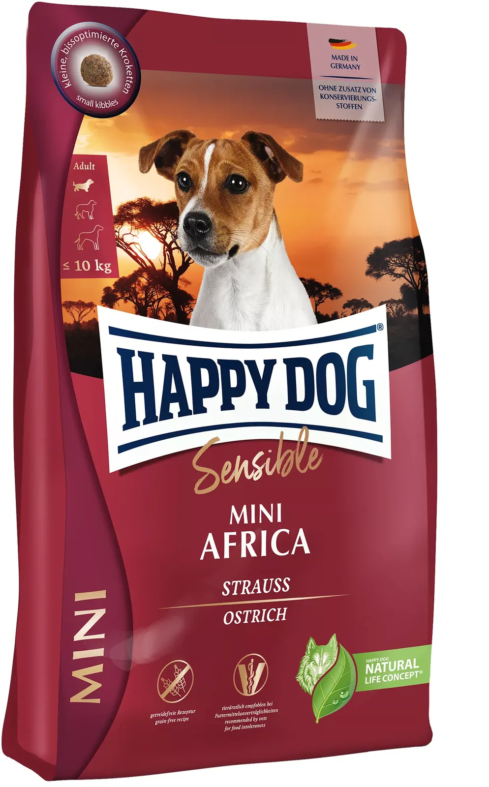 Trockenfutter Sensible Mini Africa - 800 g de Happy Dog – photo produit