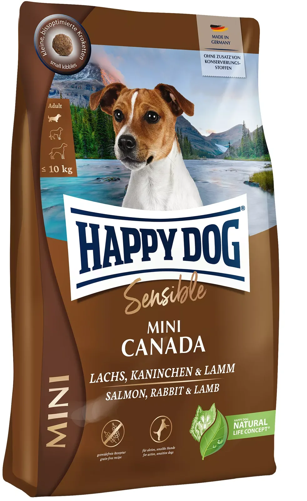 Trockenfutter Sensible Mini Canada - 800 g van Happy Dog – productfoto