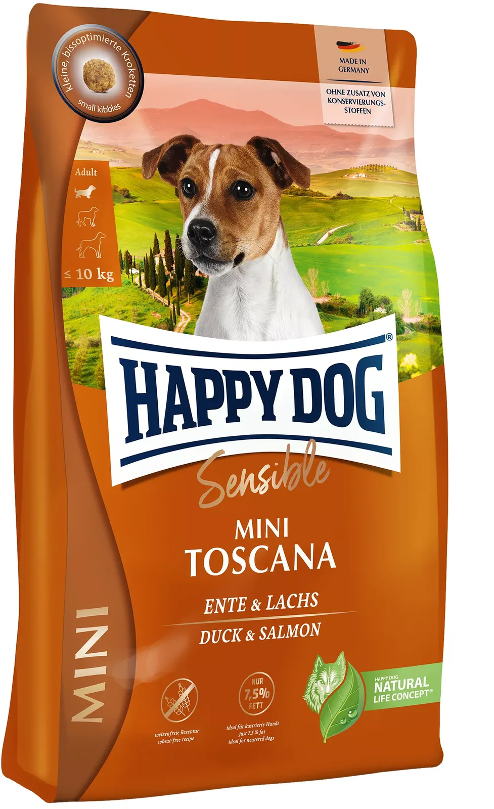 Trockenfutter Sensible Mini Toscana - 4 kg de Happy Dog – photo produit