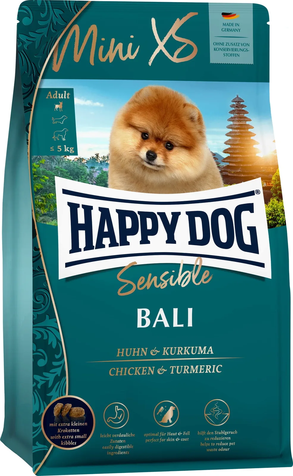 Trockenfutter Supreme Mini XS Bali - 1,30 kg de Happy Dog – photo produit