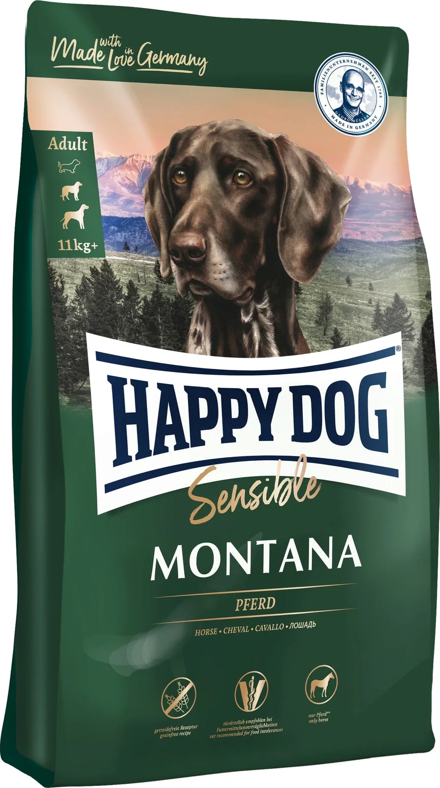 Trockenfutter Supreme Montana - 300 g van Happy Dog – productfoto
