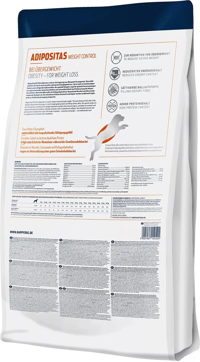 VET Adipositas - 12 kg by Happy Dog – product photo