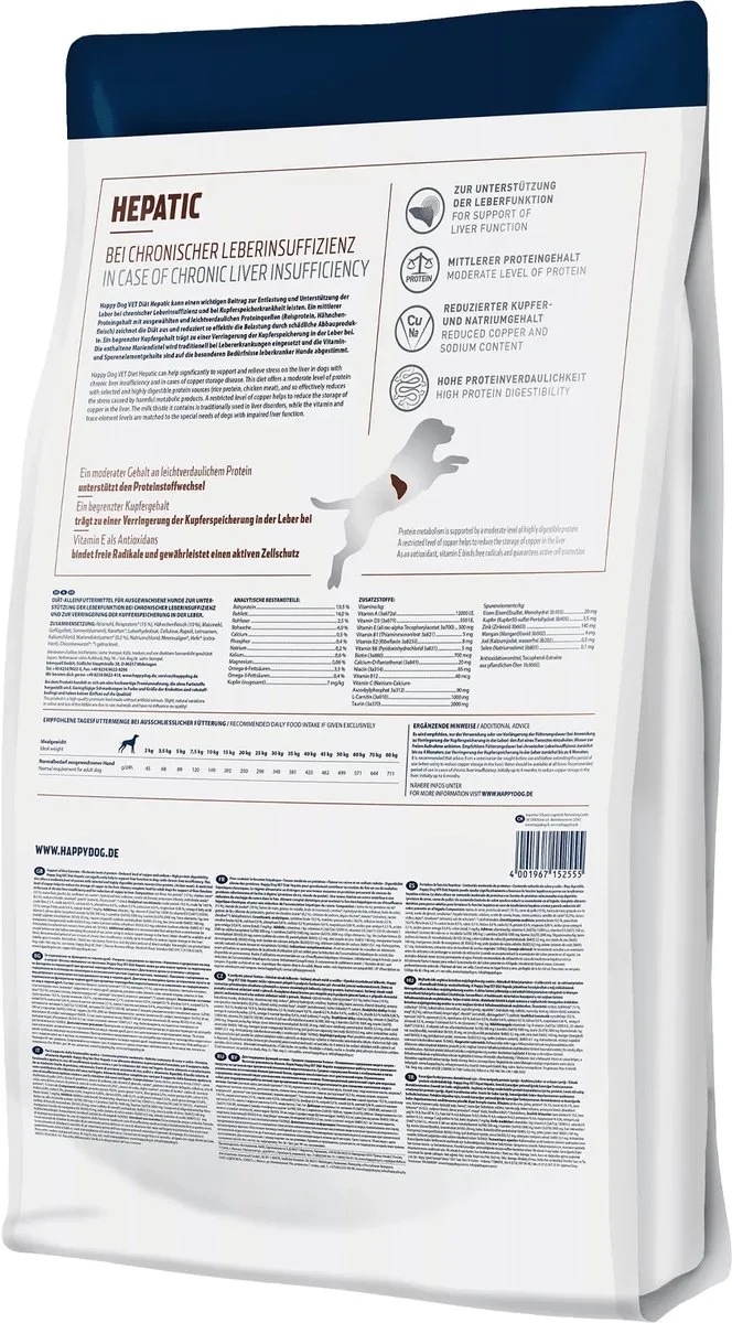 VET Hepatic - 4 kg fra Happy Dog – produktbillede