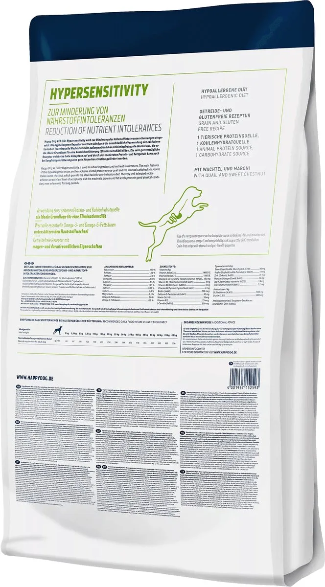 VET Hypersensitivity - 2 x 12 kg fra Happy Dog – produktbillede
