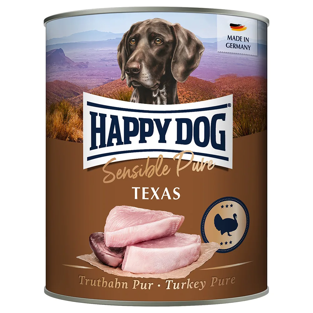 Voordeelpakket Happy Dog Puur 24 x 800 g Hondenvoer - Kalkoen puur de Happy Dog – photo produit