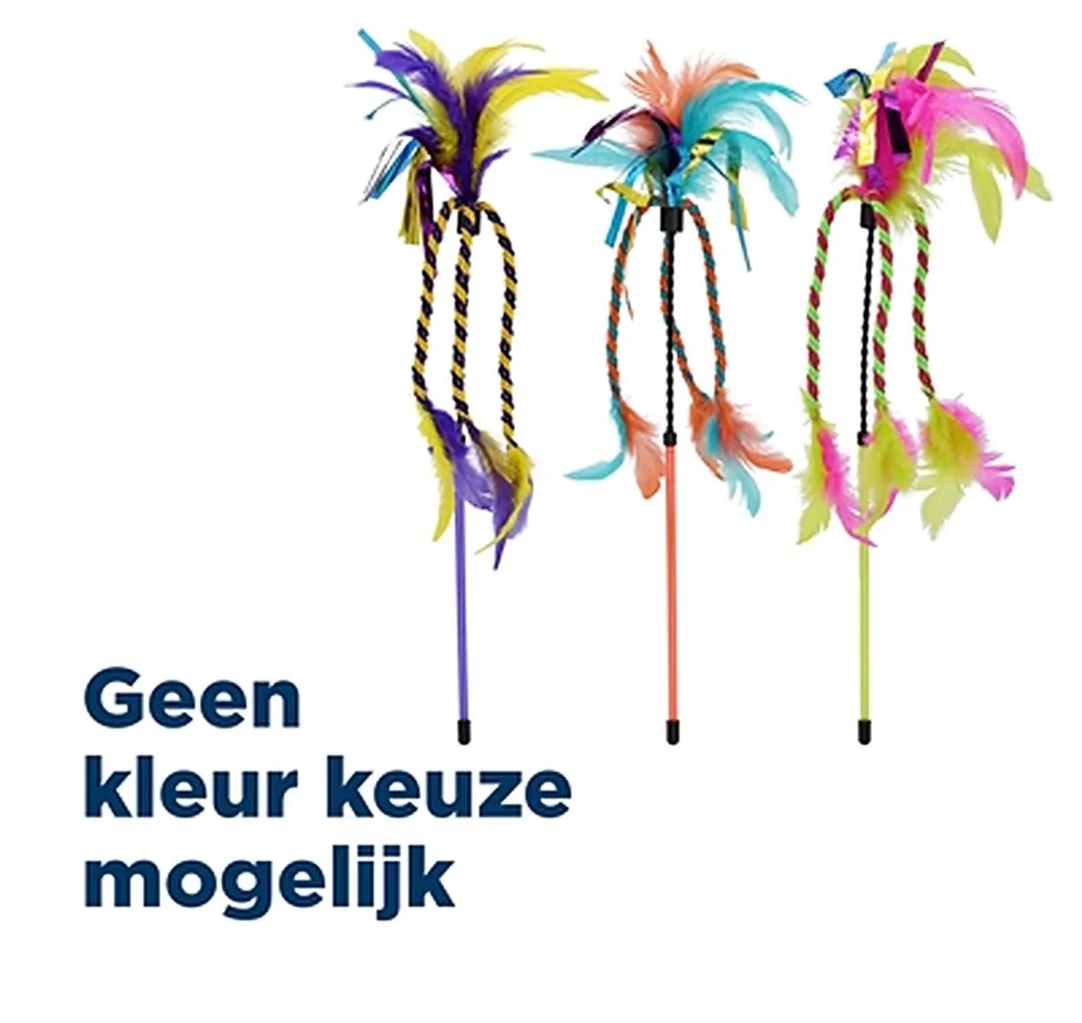 Kattenhengel Happy Pet - Lint en Veren Assorti - 45x8x2 cm von Happy Pet – Produktfoto