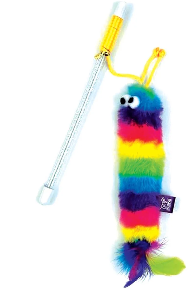 Kattenhengel Happy Pet - Regenboog Design - 28x5x2 cm Interactief Speelgoed de Happy Pet – photo produit